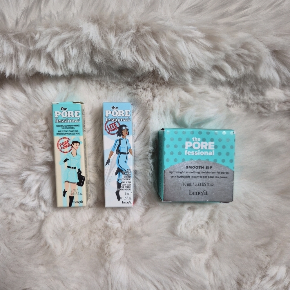 Benefit Bundle Primer and Moisturizer The Pore Fesssional Regular and Lite Smoot